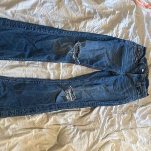 90s bootcut ripped jeans